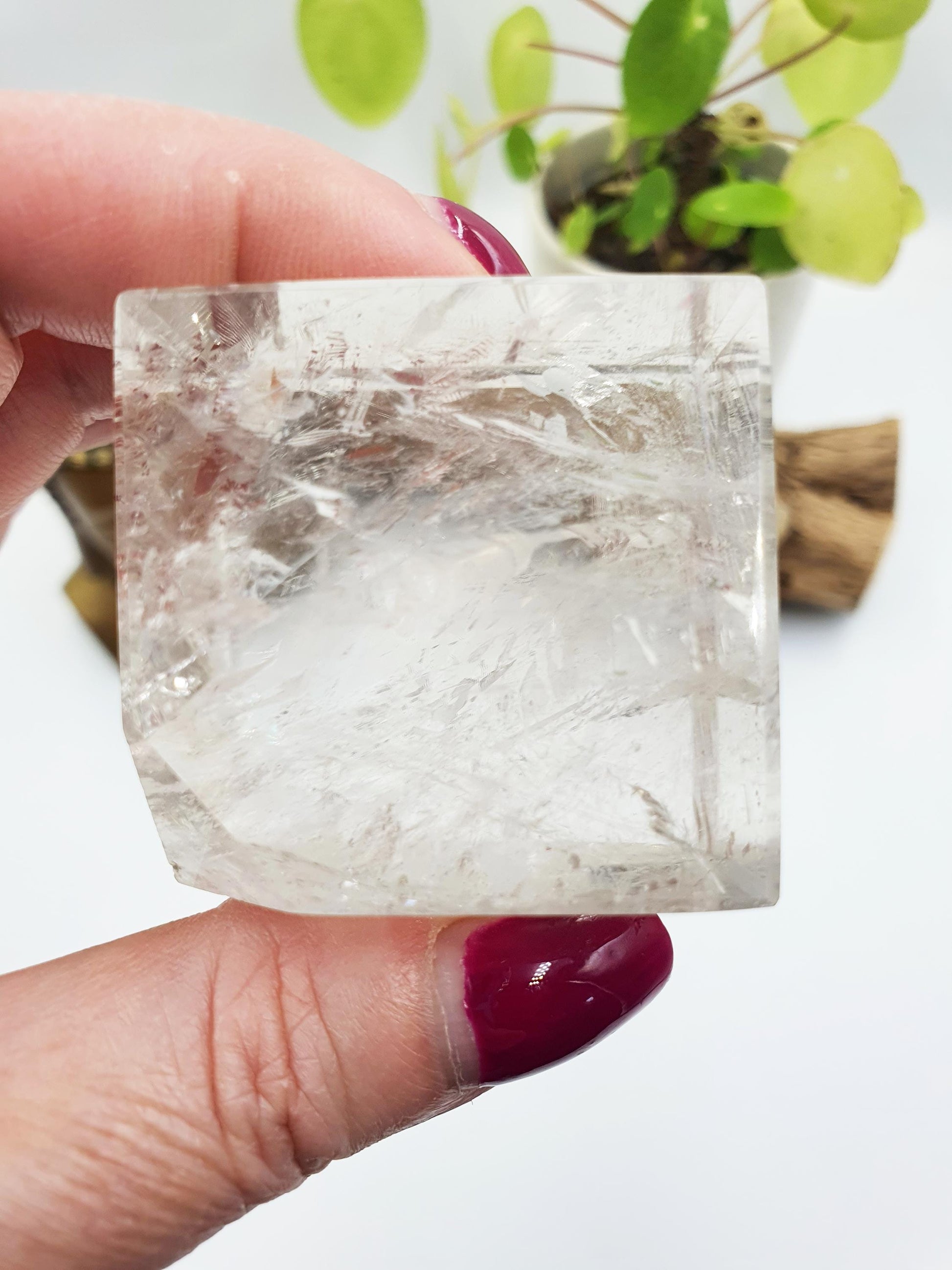 Clear Quartz Heptahedron (Cube) – Clarity, Energy Amplification & Manifestation Sacred Geometry Crystal, 185g