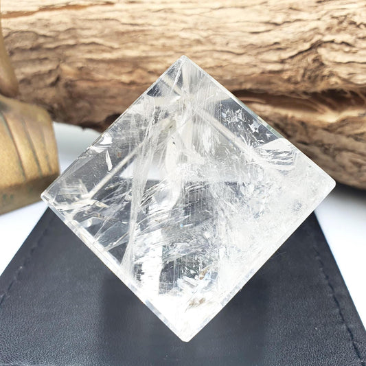 Clear Quartz Heptahedron (Cube) – Clarity, Energy Amplification & Manifestation Sacred Geometry Crystal, 185g