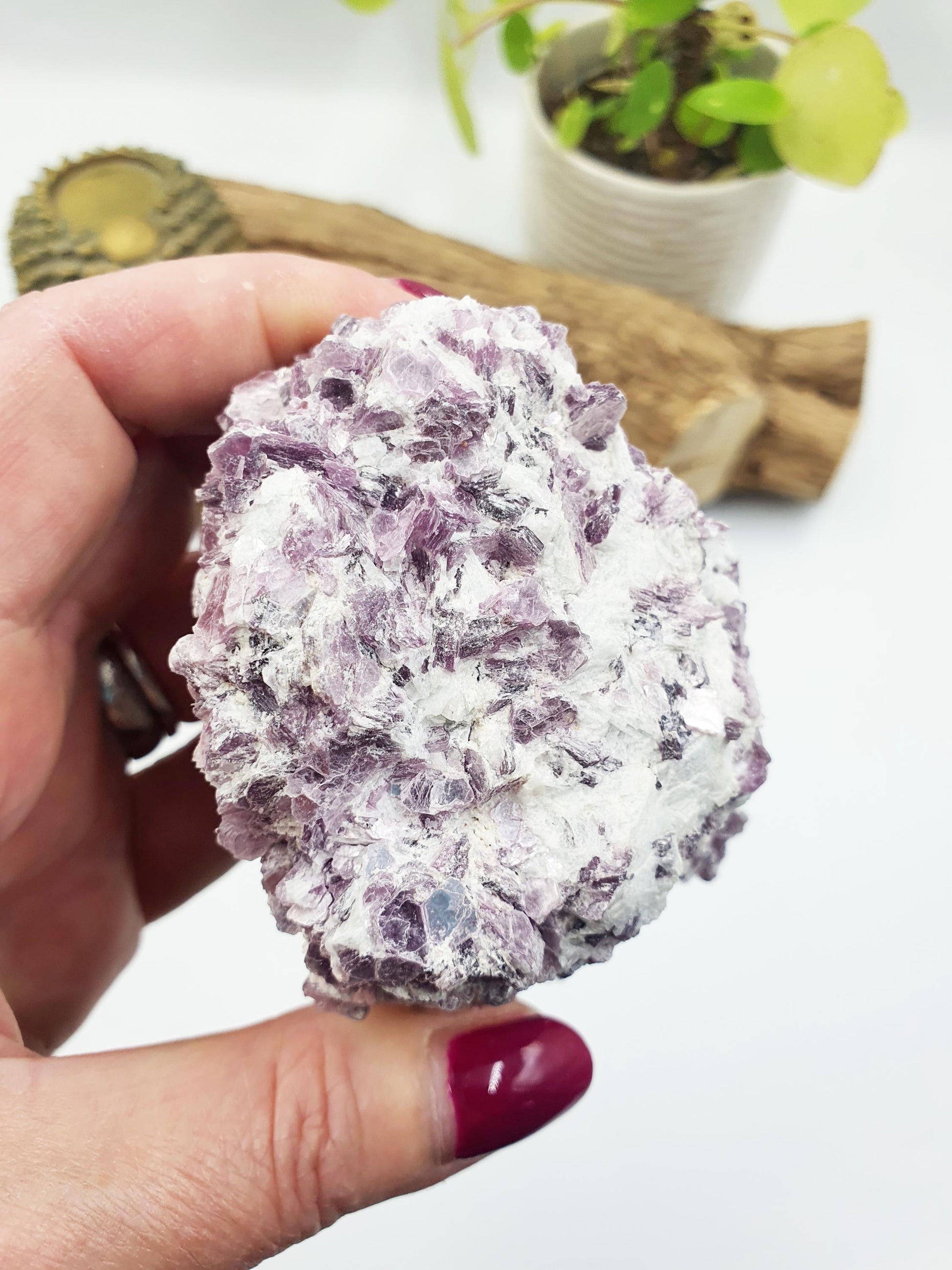 Raw Sparkly Purple Mica Specimen – Calm, Intuition & Emotional Balance Natural Crystal Chunk - 280g