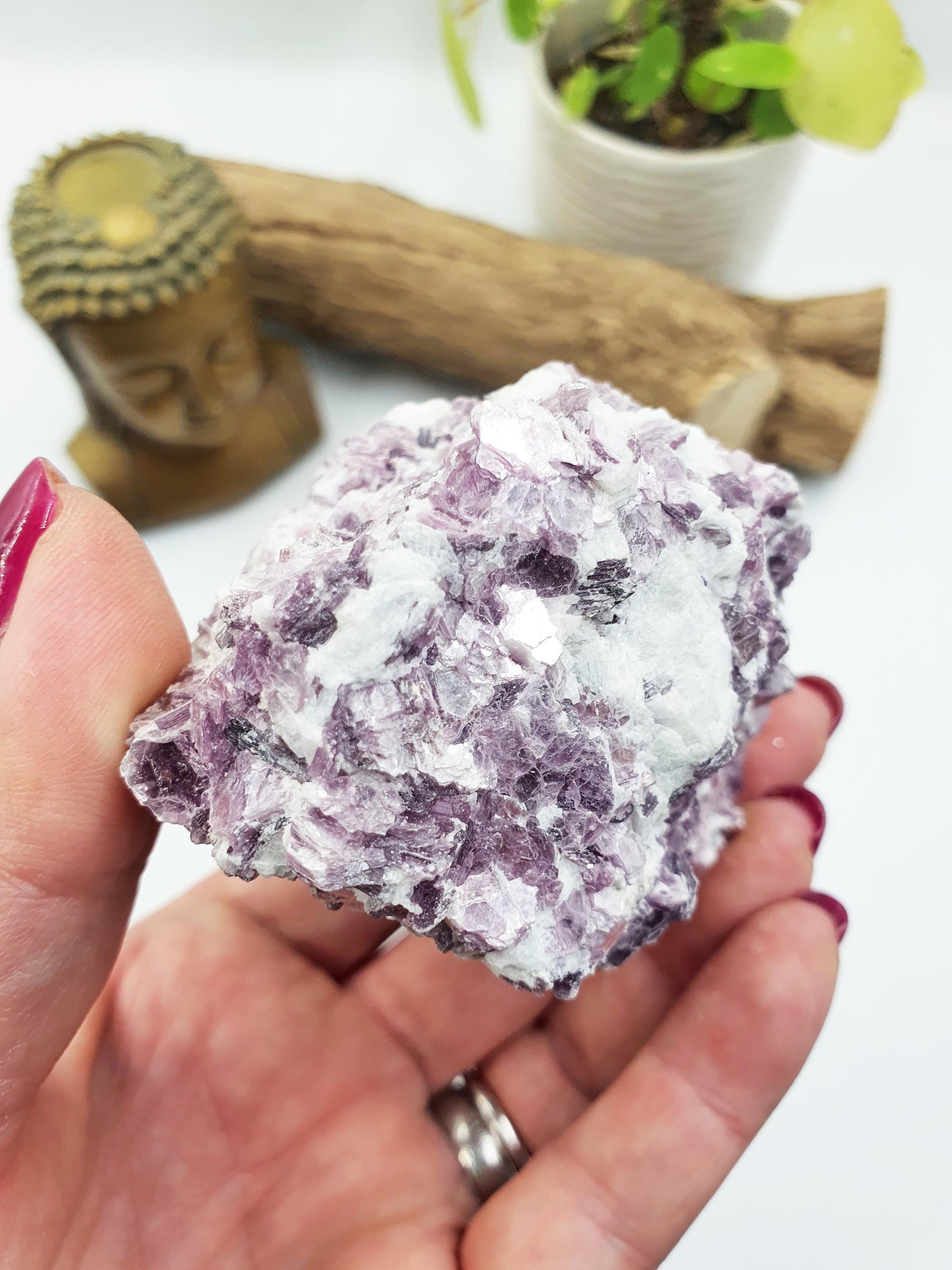 Raw Sparkly Purple Mica Specimen – Calm, Intuition & Emotional Balance Natural Crystal Chunk - 280g