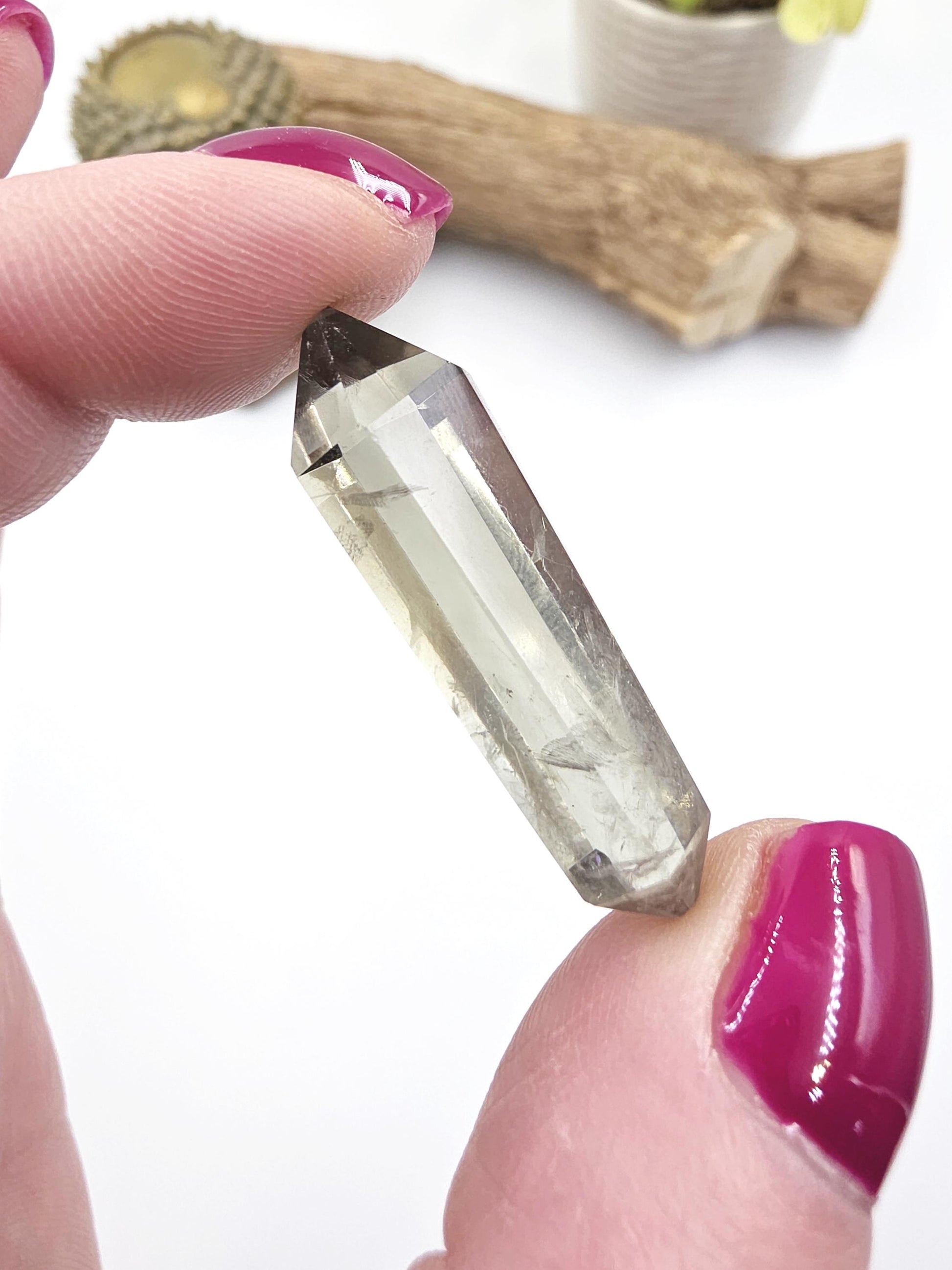 Prasiolite (Green Amethyst) Double Terminated Point – Heart Healing, Clarity & Spiritual Growth Crystal, 9g