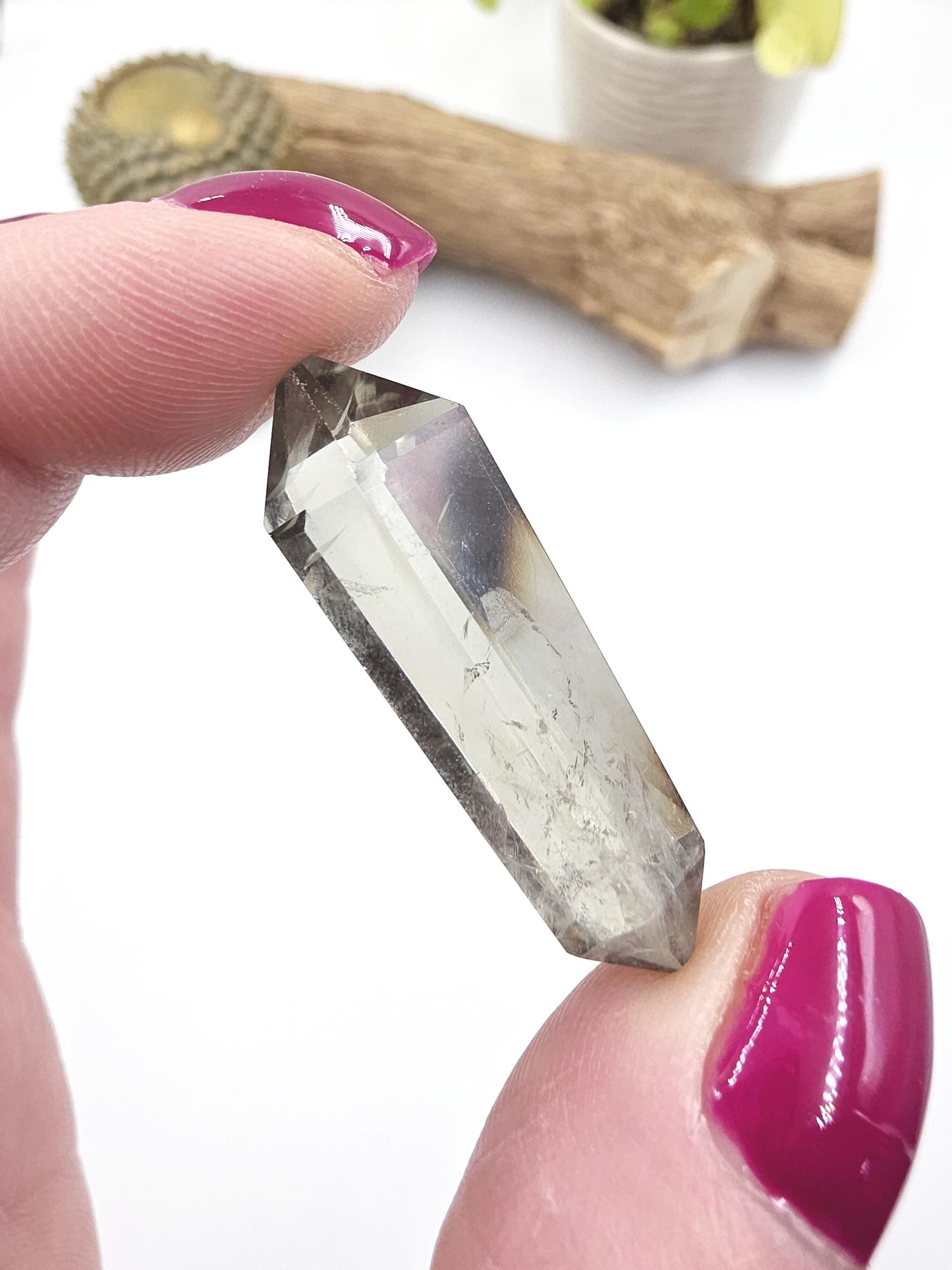 Prasiolite (Green Amethyst) Double Terminated Point – Heart Healing, Clarity & Spiritual Growth Crystal, 9g