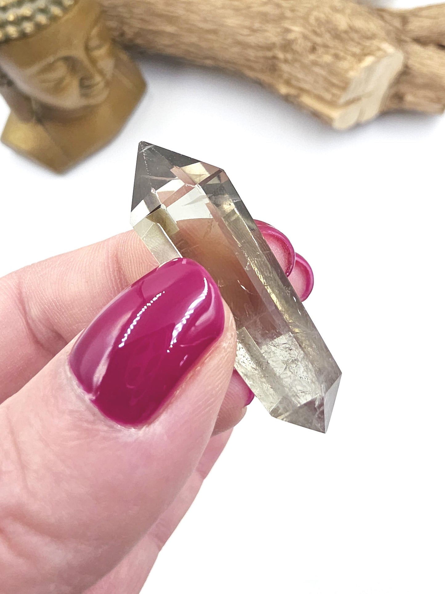 Prasiolite (Green Amethyst) Double Terminated Point – Heart Healing, Clarity & Spiritual Growth Crystal, 9g