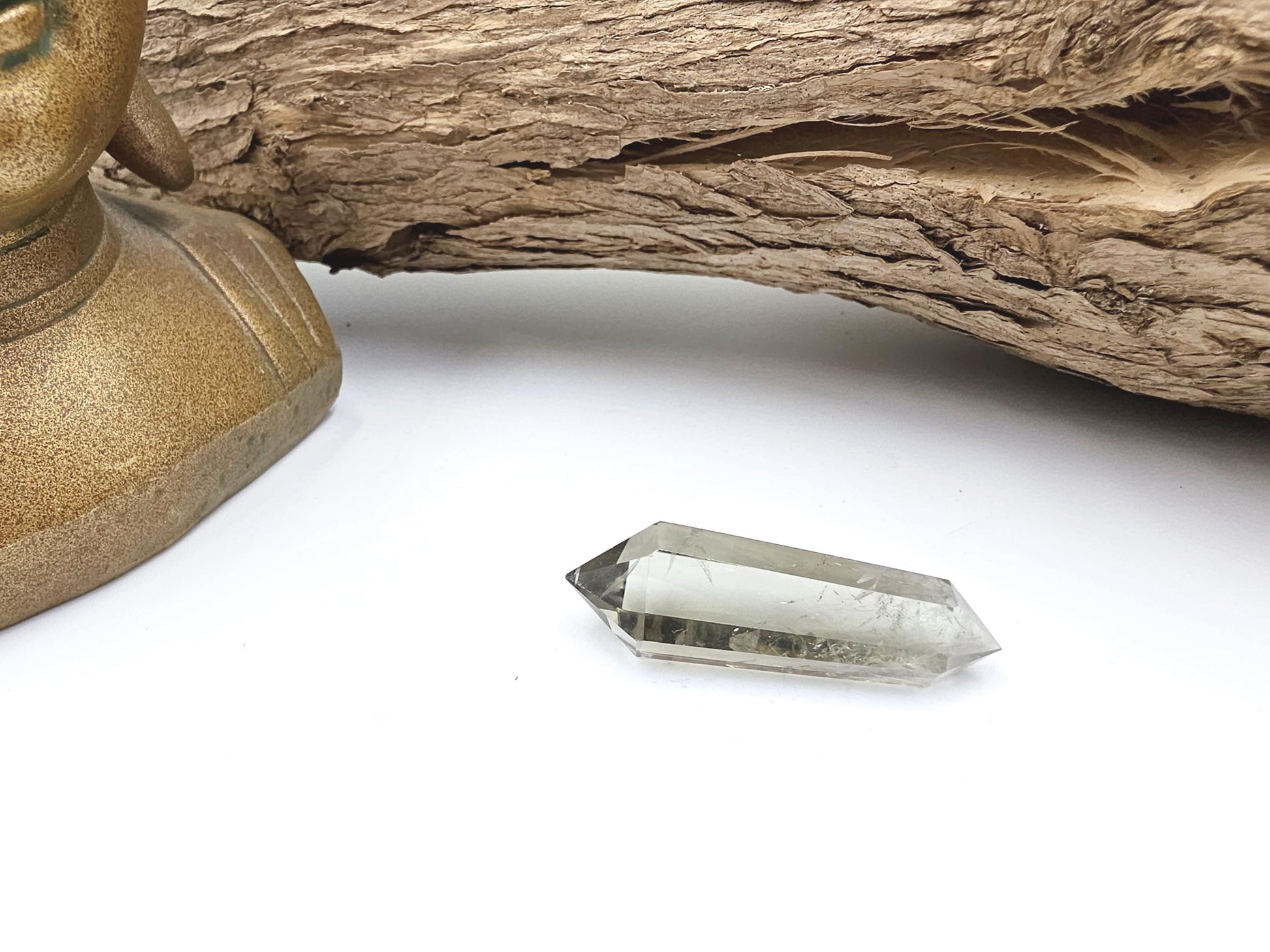 Prasiolite (Green Amethyst) Double Terminated Point – Heart Healing, Clarity & Spiritual Growth Crystal, 9g