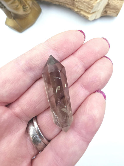 Prasiolite (Green Amethyst) Double Terminated Point – Heart Healing, Clarity & Spiritual Growth Crystal, 9g