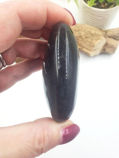 Large High Grade Rainbow Fluorite Palm Stone - Focus and Clarity Healing Crystal - 130g