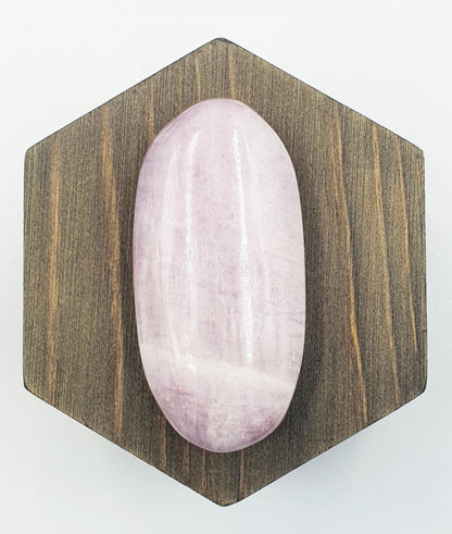 Flashy Kunzite Crystal Palm Stone - Heart Chakra & Emotional Healing Crystal, 80g