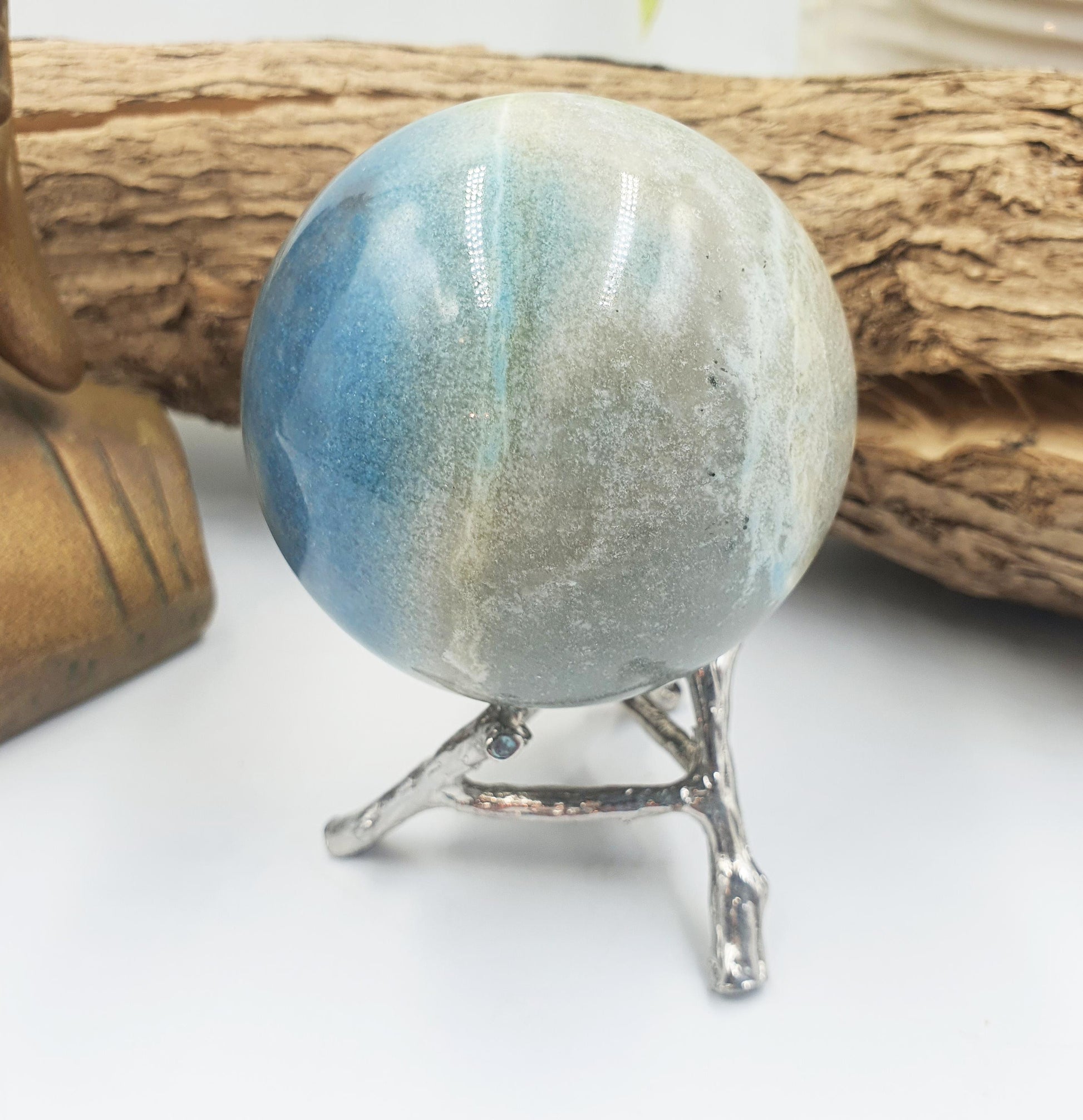 Trolleite Sphere – Peace, Spiritual Awakening & Emotional Healing Crystal Ball, 61mm