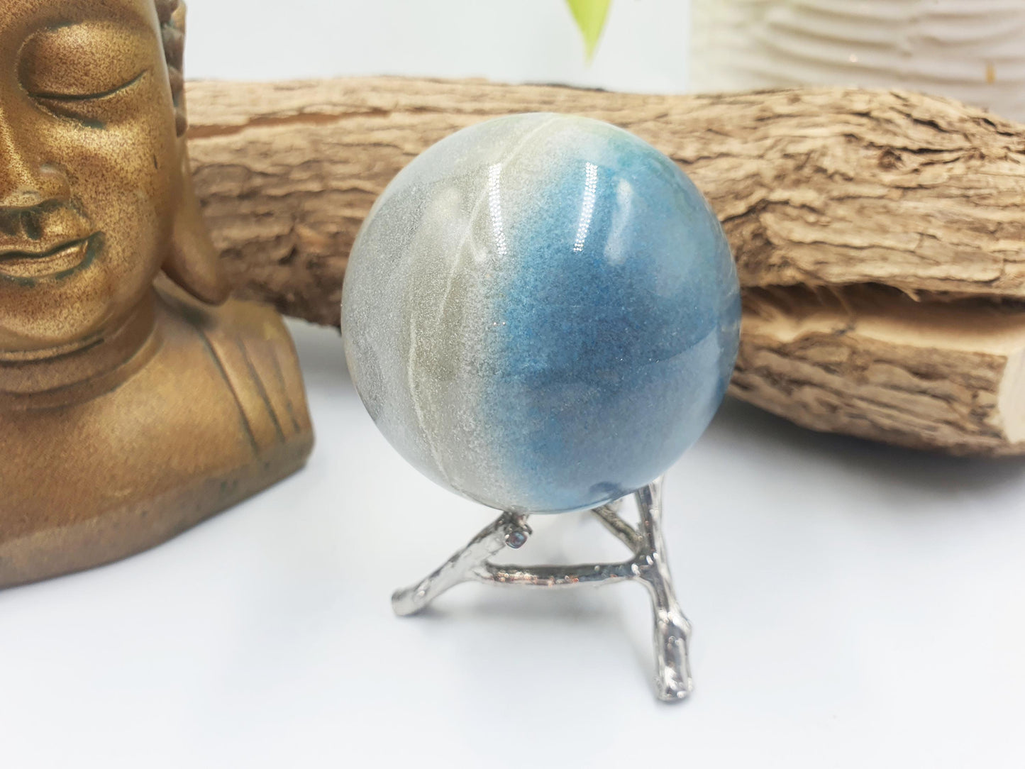 Trolleite Sphere – Peace, Spiritual Awakening & Emotional Healing Crystal Ball, 61mm