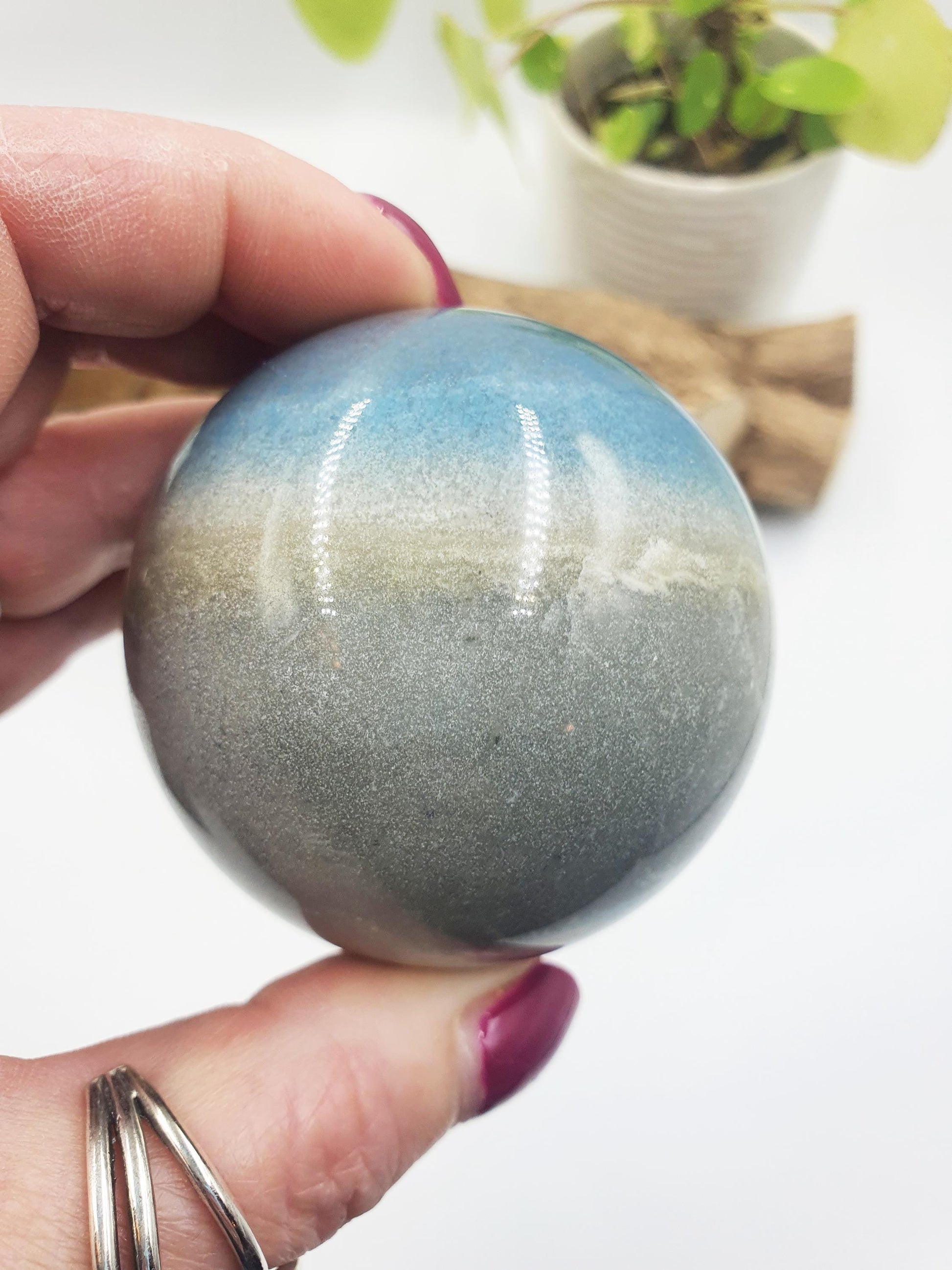 Trolleite Sphere – Peace, Spiritual Awakening & Emotional Healing Crystal Ball, 61mm
