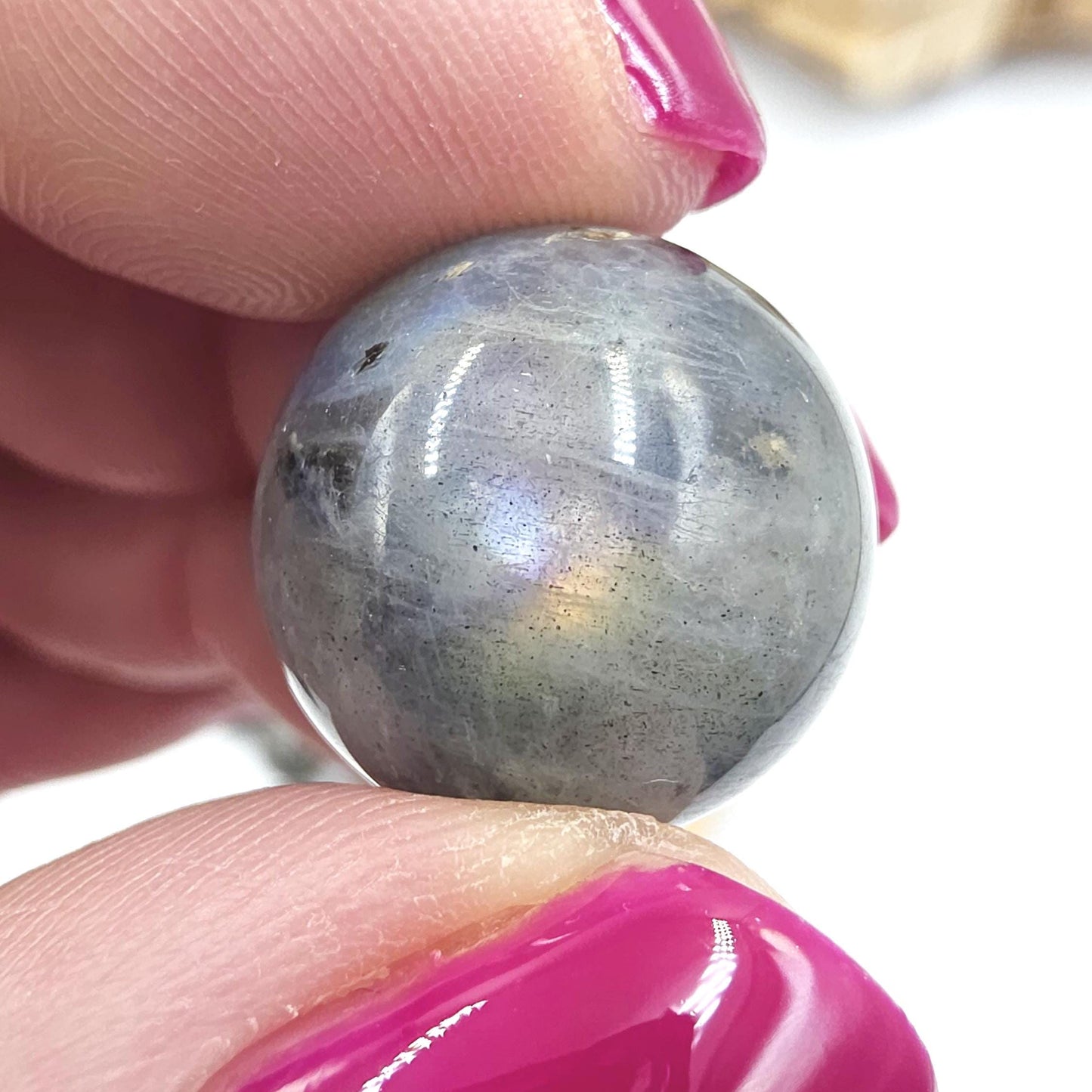 Super Flashy Labradorite Mini Crystal Sphere – Intuition, Protection & Mystical Energy Gemstone