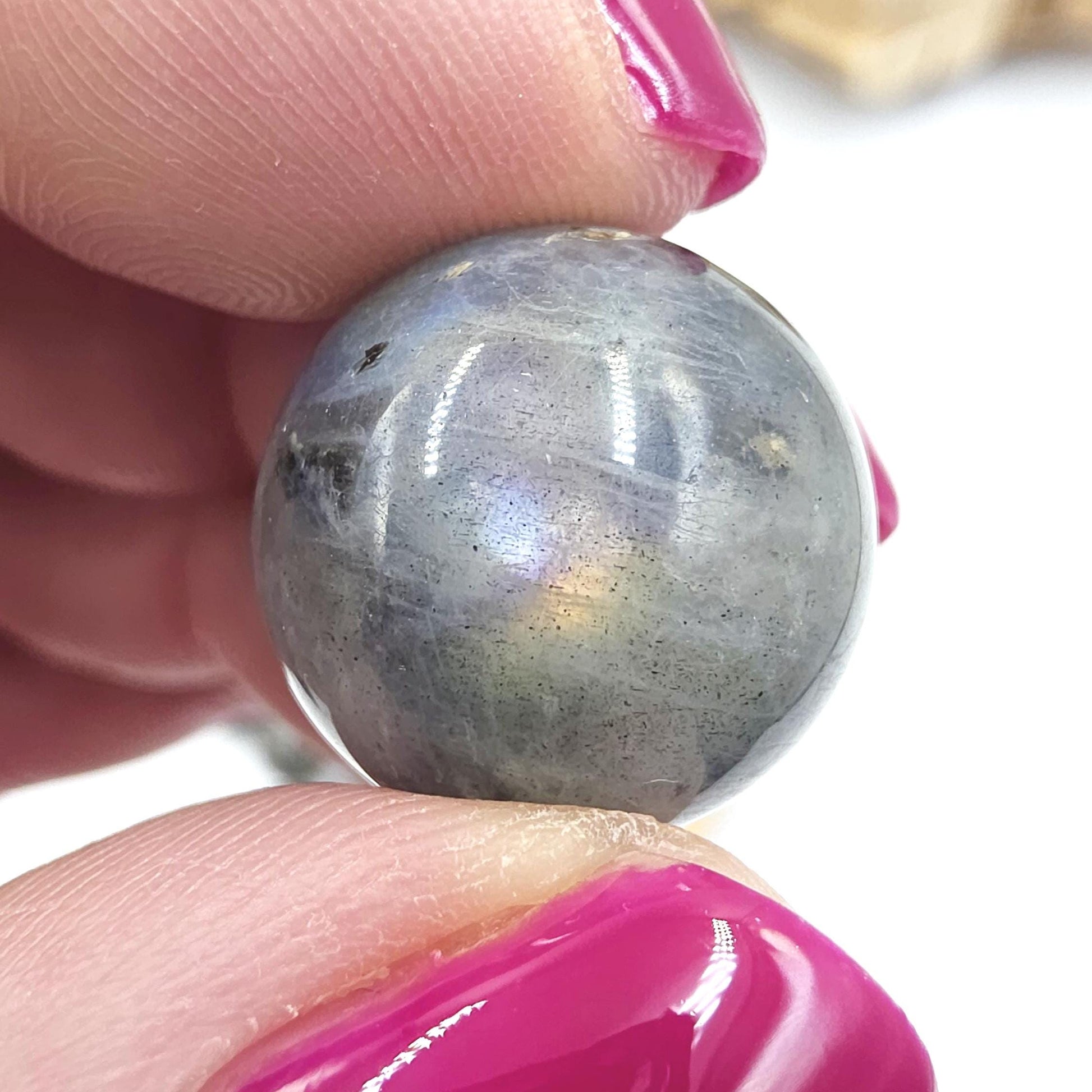 Super Flashy Labradorite Mini Crystal Sphere – Intuition, Protection & Mystical Energy Gemstone