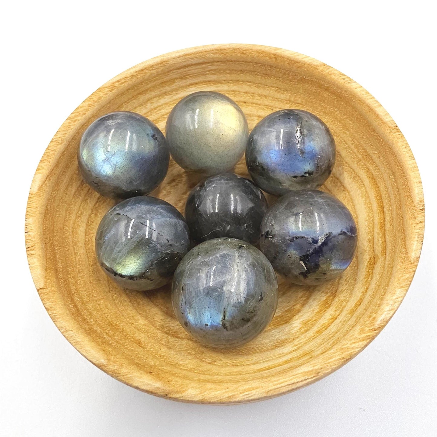 Super Flashy Labradorite Mini Crystal Sphere – Intuition, Protection & Mystical Energy Gemstone