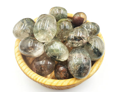 Garden Quartz (Lodolite) Tumble Stones – Manifestation, Clarity & Spiritual Healing Crystals, 2-3cm