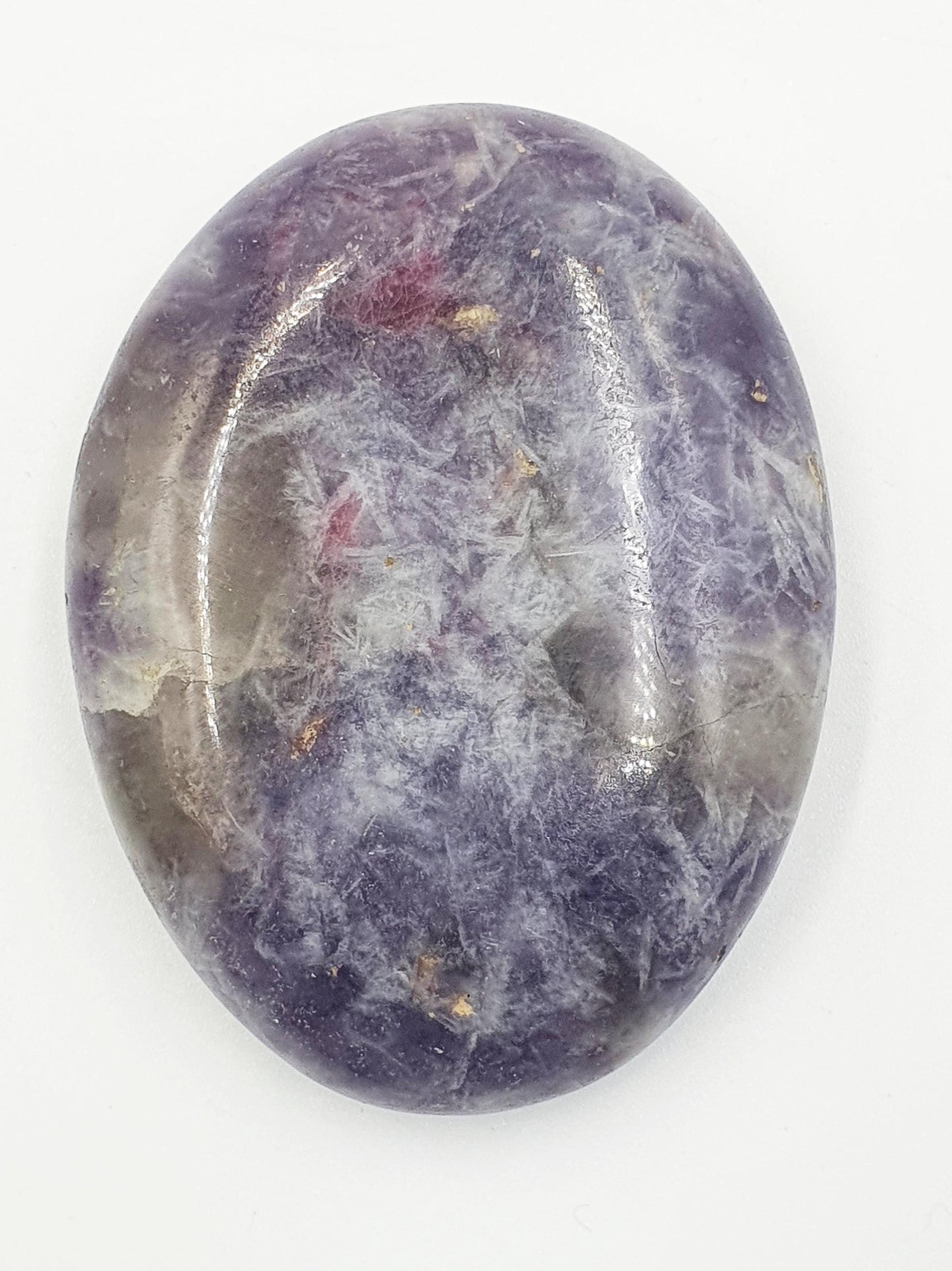 Large Flat Unicorn Stone Palm Stone (Pegmatite) – Calm, Comfort & Emotional Healing Crystal, 115g