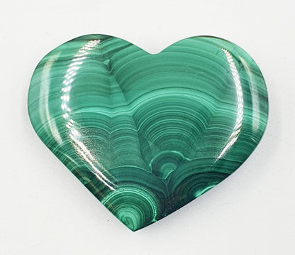 Malachite Crystal Heart – Transformation, Protection & Emotional Healing Crystal Puff Heart Carving, 50g