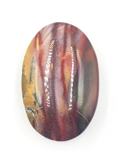 Mookaite Jasper Palm Stone - Grounding and Vitality Healing Crystal - 40g