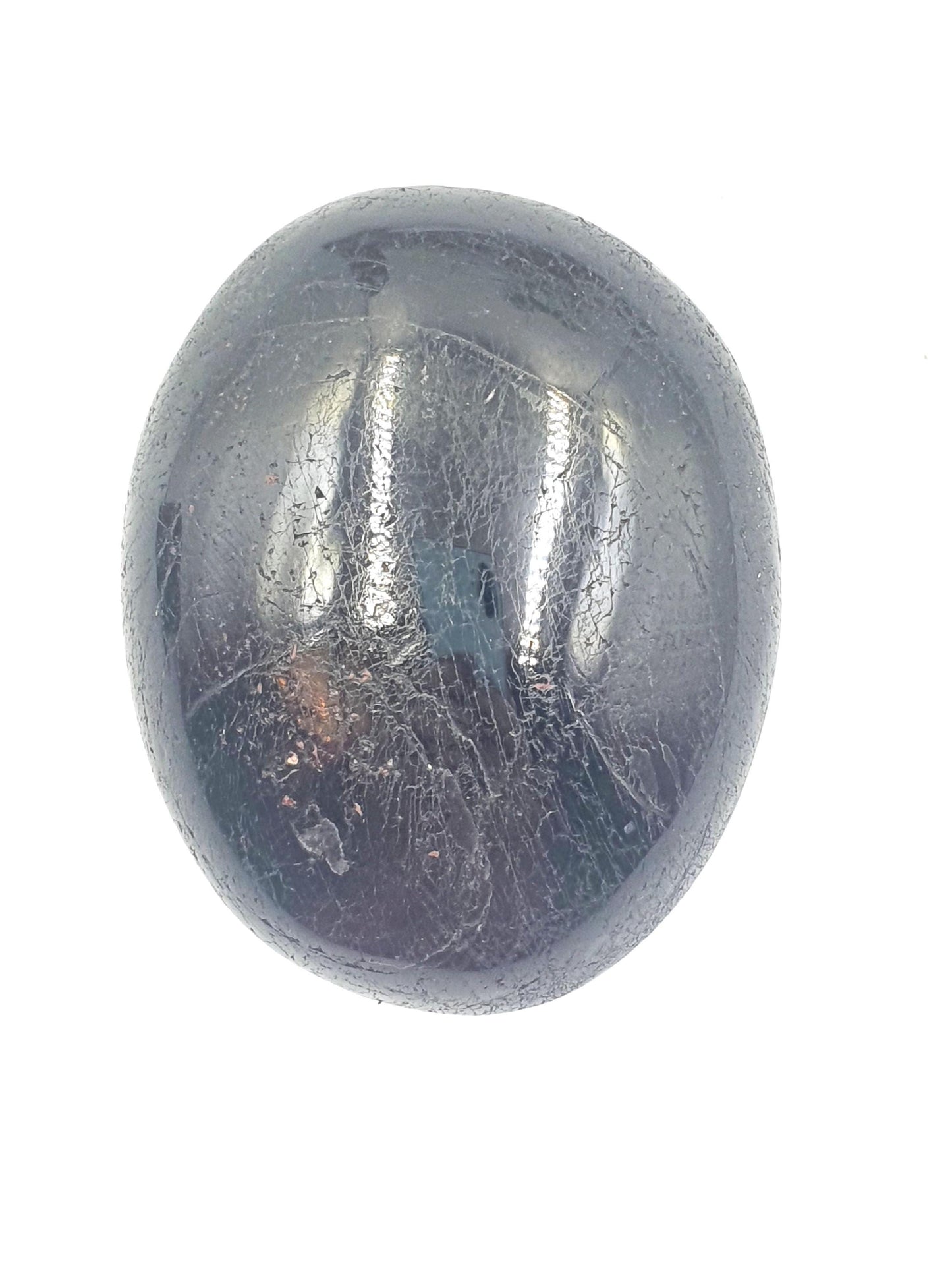 Large Black Tourmaline Palm Stone - Protection & Grounding Healing Crystal, 110g