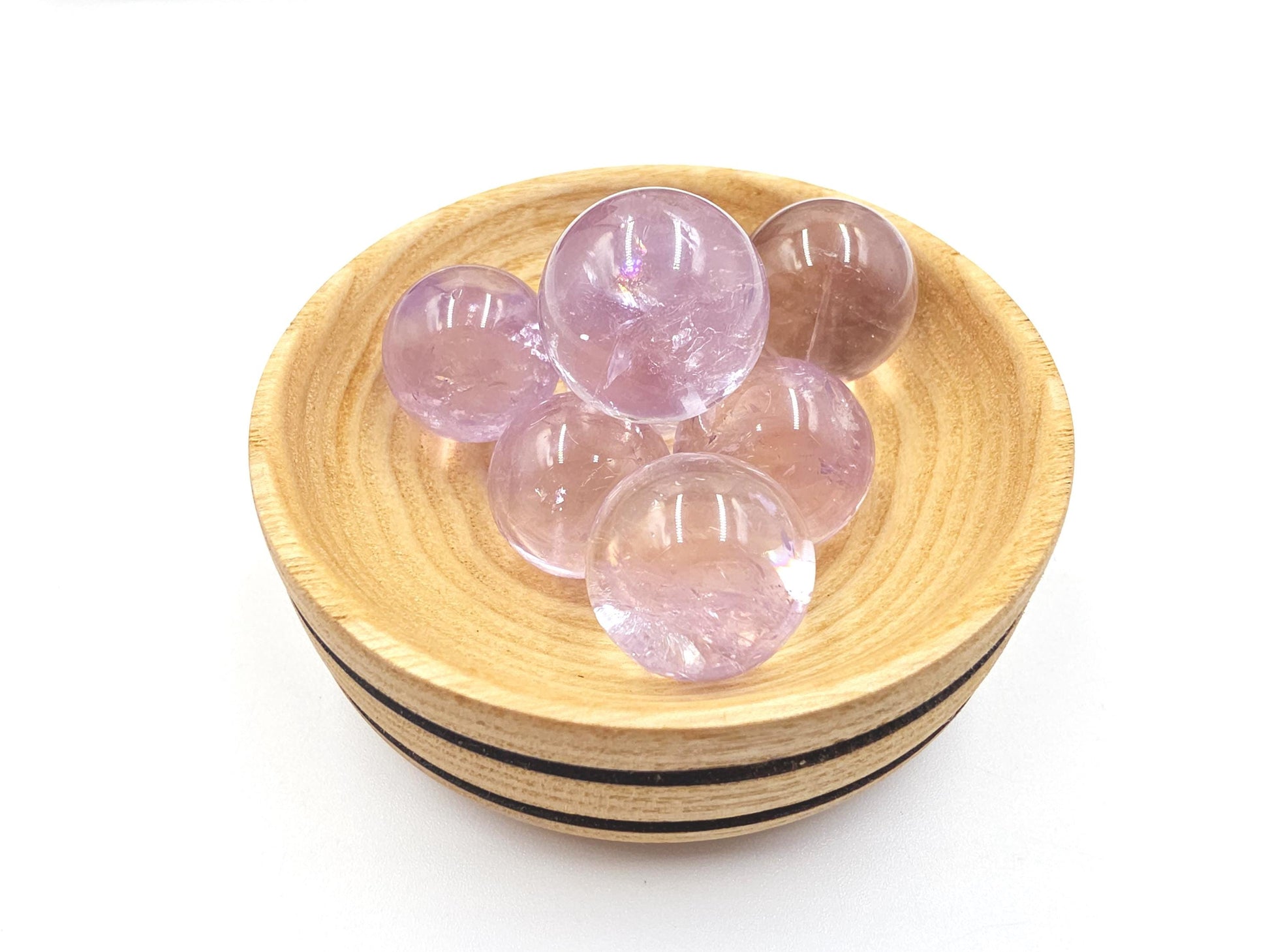 Light Amethyst Mini Sphere – Calm, Intuition & Peaceful Energy Crystal Ball
