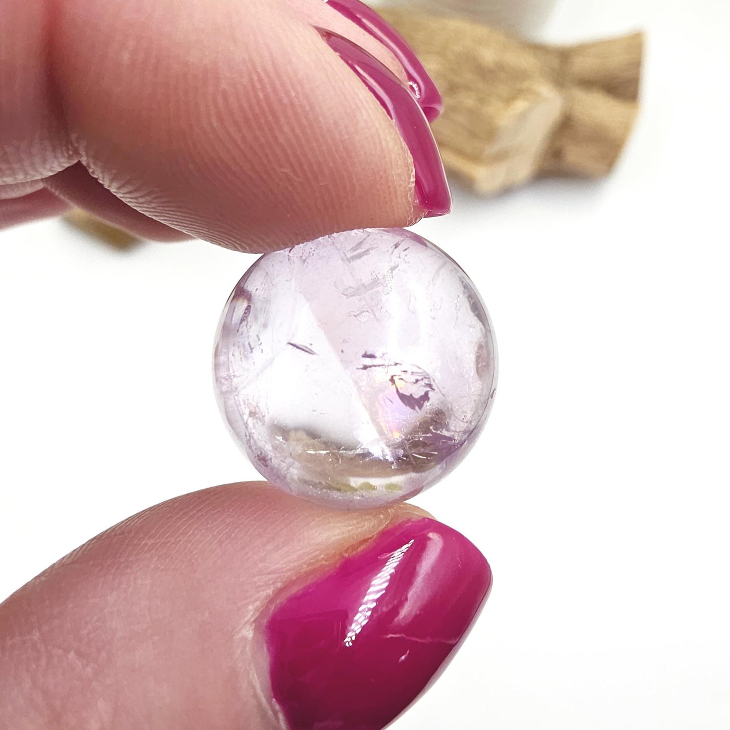 Light Amethyst Mini Sphere – Calm, Intuition & Peaceful Energy Crystal Ball