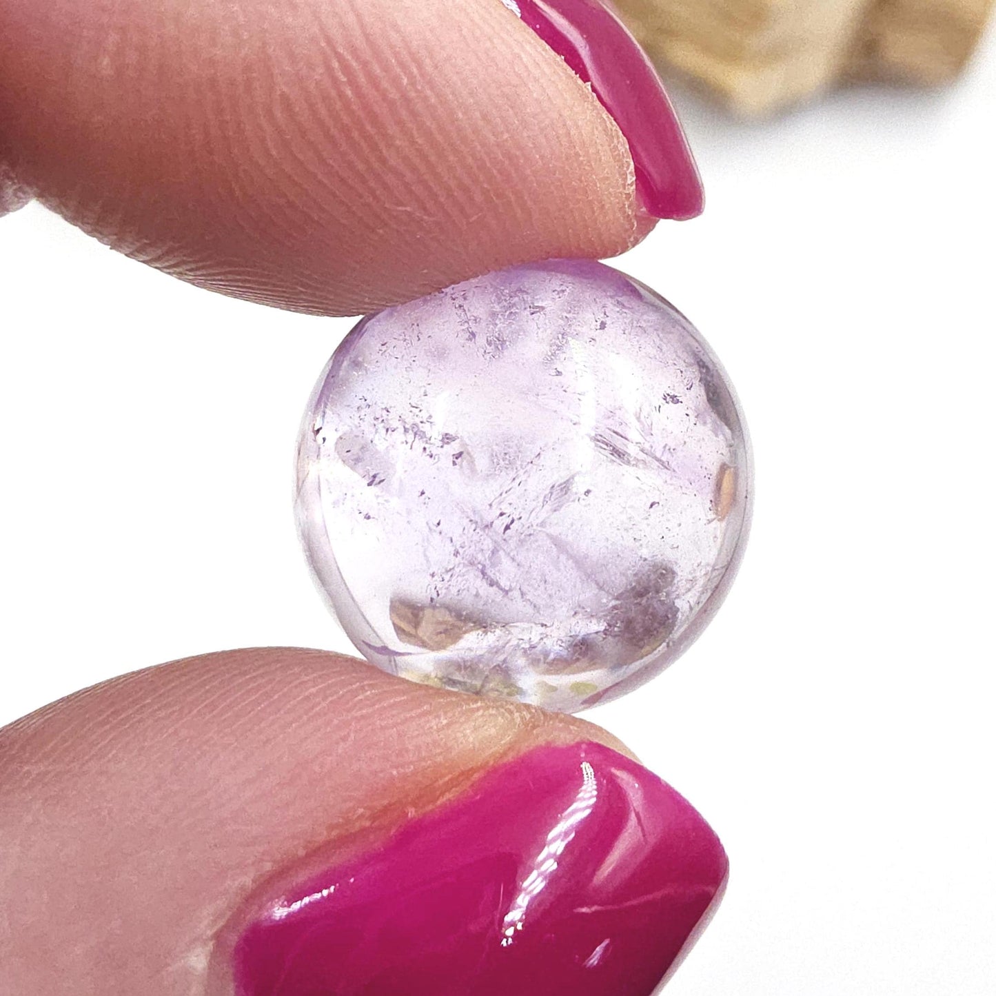 Light Amethyst Mini Sphere – Calm, Intuition & Peaceful Energy Crystal Ball