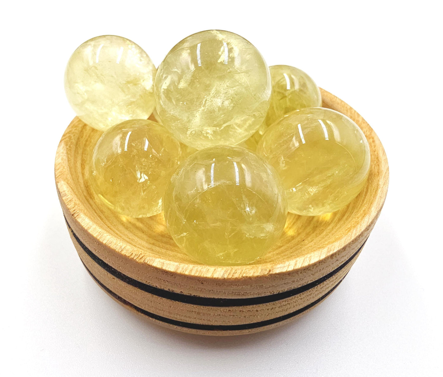 Citrine Mini Sphere – Joy, Abundance & Positive Energy Crystal Ball