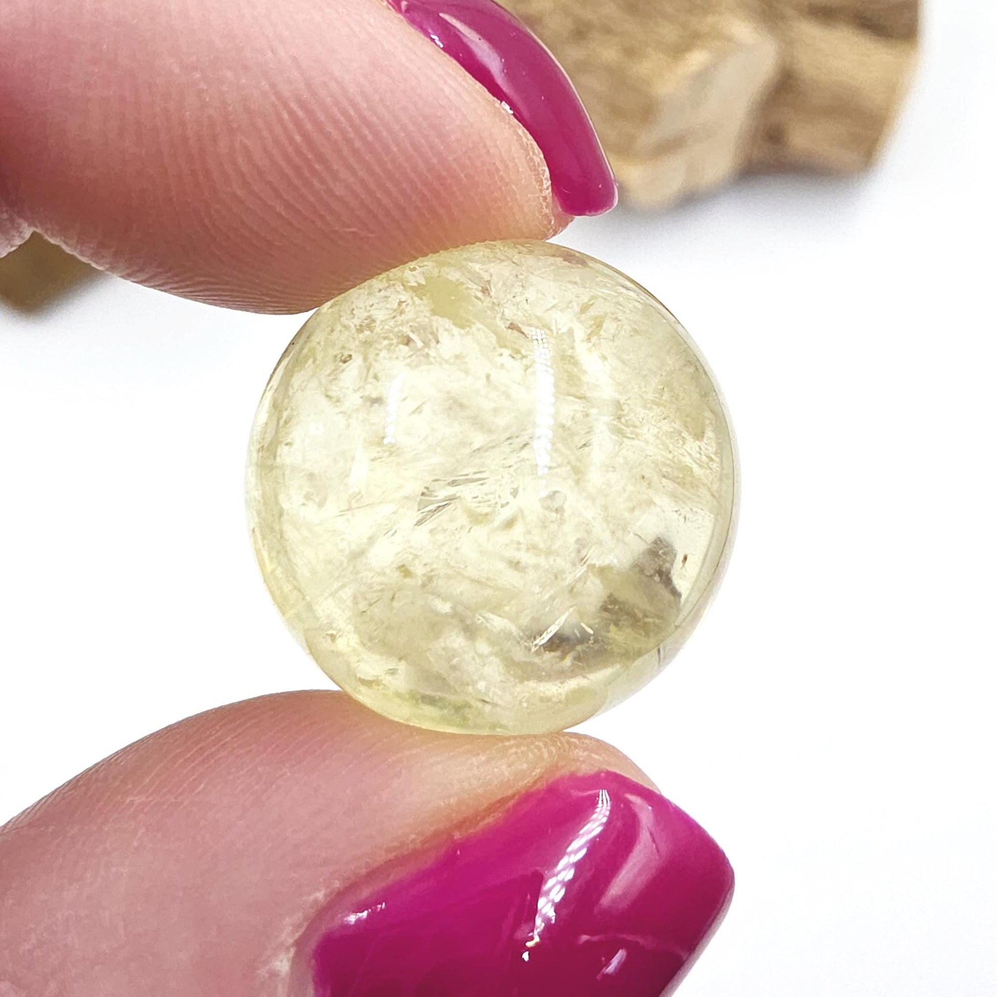 Citrine Mini Sphere – Joy, Abundance & Positive Energy Crystal Ball