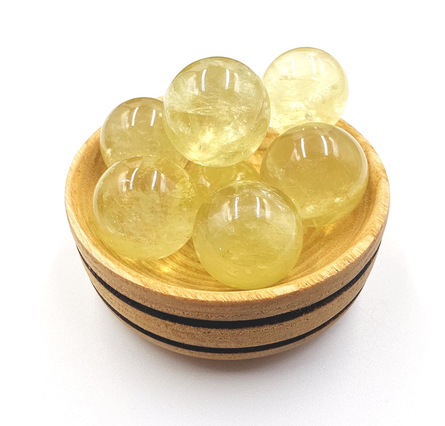 Citrine Mini Sphere – Joy, Abundance & Positive Energy Crystal Ball