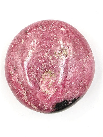 Rhodonite Palm Stone - Emotional Healing & Heart Chakra Crystal - 95g