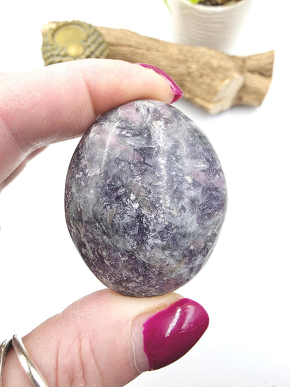 Unicorn Stone Palm Stone (Pegmatite) – Calm, Comfort & Emotional Healing Crystal, 65g