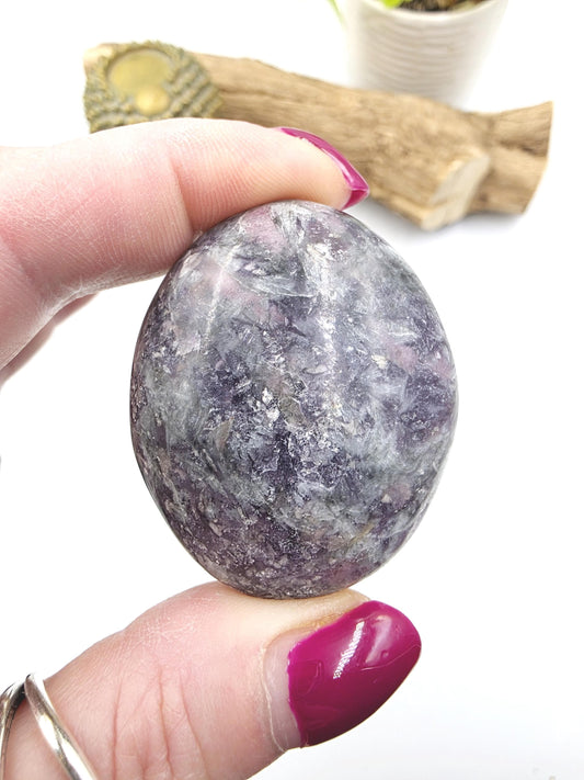 Unicorn Stone Palm Stone (Pegmatite) – Calm, Comfort & Emotional Healing Crystal, 65g