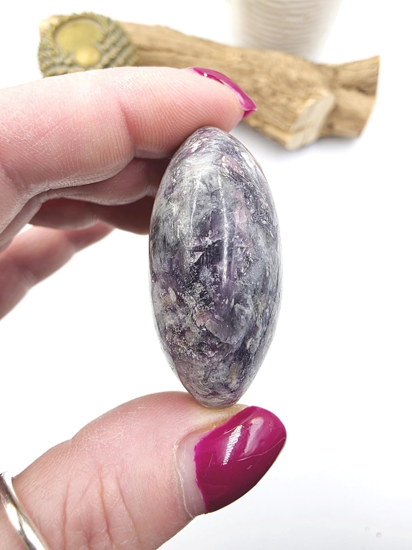 Unicorn Stone Palm Stone (Pegmatite) – Calm, Comfort & Emotional Healing Crystal, 65g