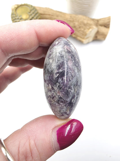 Unicorn Stone Palm Stone (Pegmatite) – Calm, Comfort & Emotional Healing Crystal, 65g