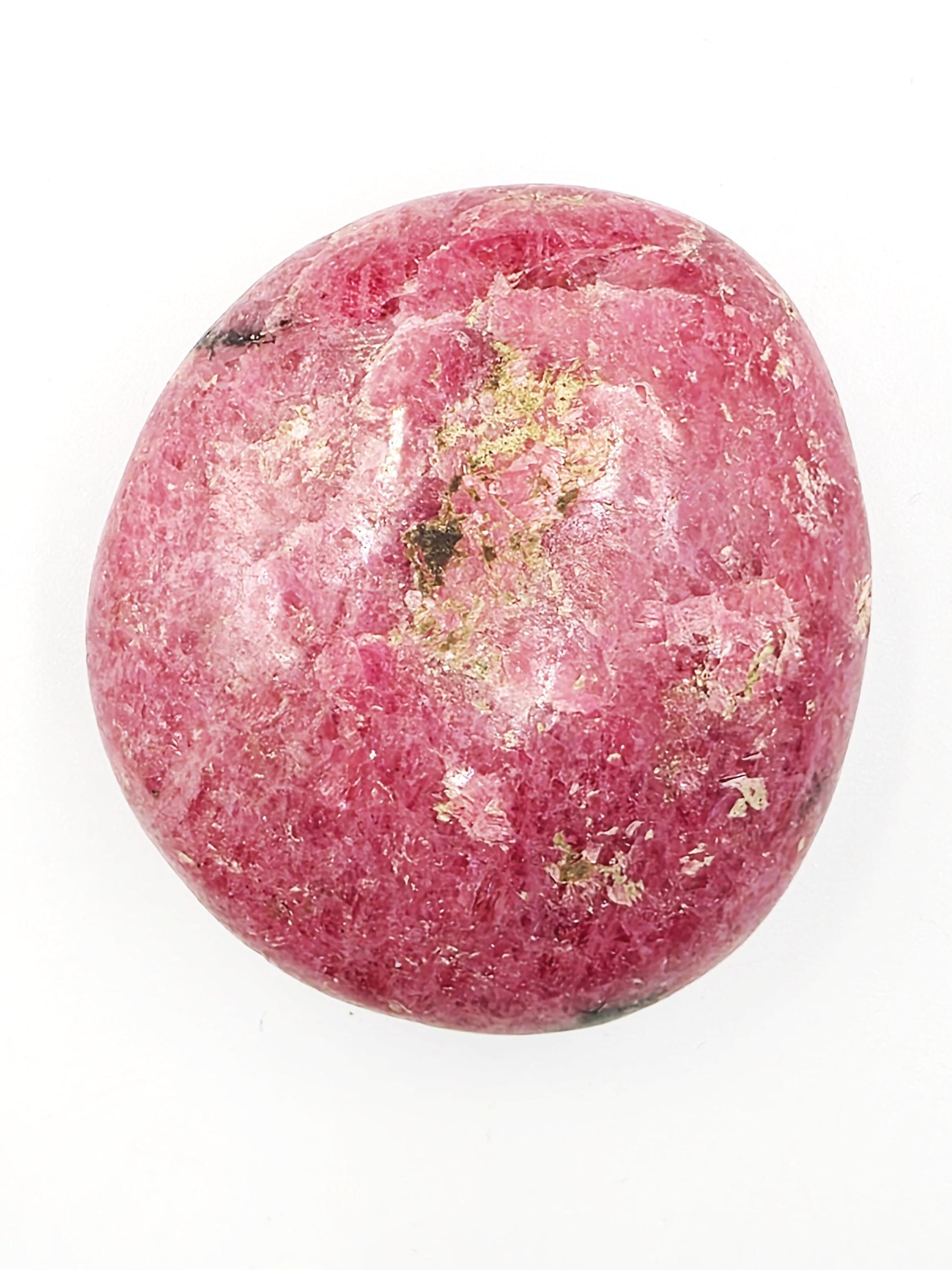 Rhodonite Palm Stone - Emotional Healing & Heart Chakra Crystal - 95g