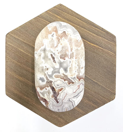 Mexican Crazy Lace Agate Palm Stone – Joy, Stability & Uplifting Energy Crystal, 55g