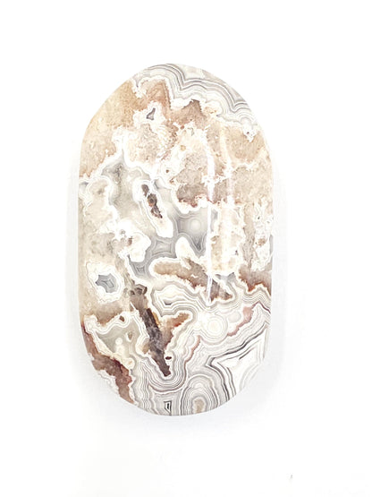 Mexican Crazy Lace Agate Palm Stone – Joy, Stability & Uplifting Energy Crystal, 55g