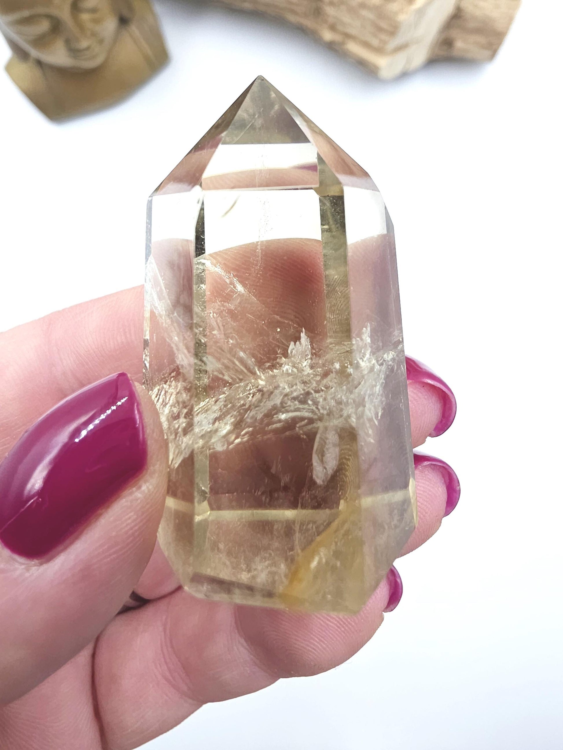 Citrine Point with Golden Healer – Abundance, Healing & High Vibration Manifestation Crystal Tower, 60g