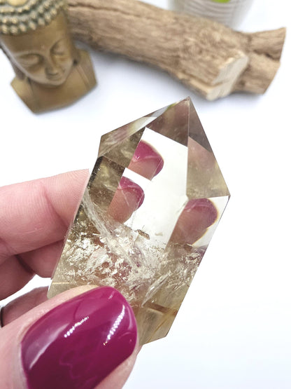 Citrine Point with Golden Healer – Abundance, Healing & High Vibration Manifestation Crystal Tower, 60g