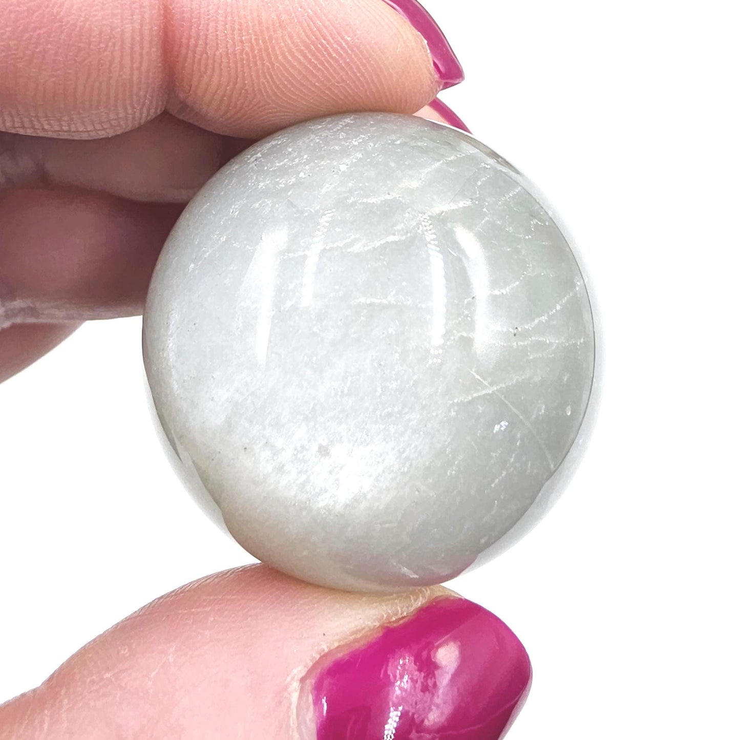 Green Moonstone Sphere – Emotional Balance, Intuition & New Beginnings Crystal Ball, 35mm