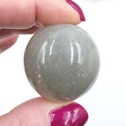 Green Moonstone Sphere – Emotional Balance, Intuition & New Beginnings Crystal Ball, 35mm