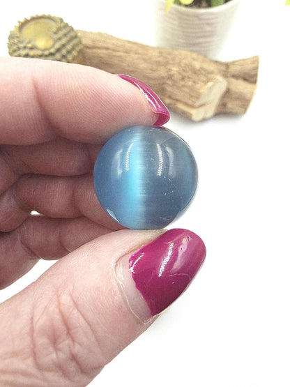 Cat’s Eye Mini Crystal Sphere – Protection, Intuition & Good Luck Crystal