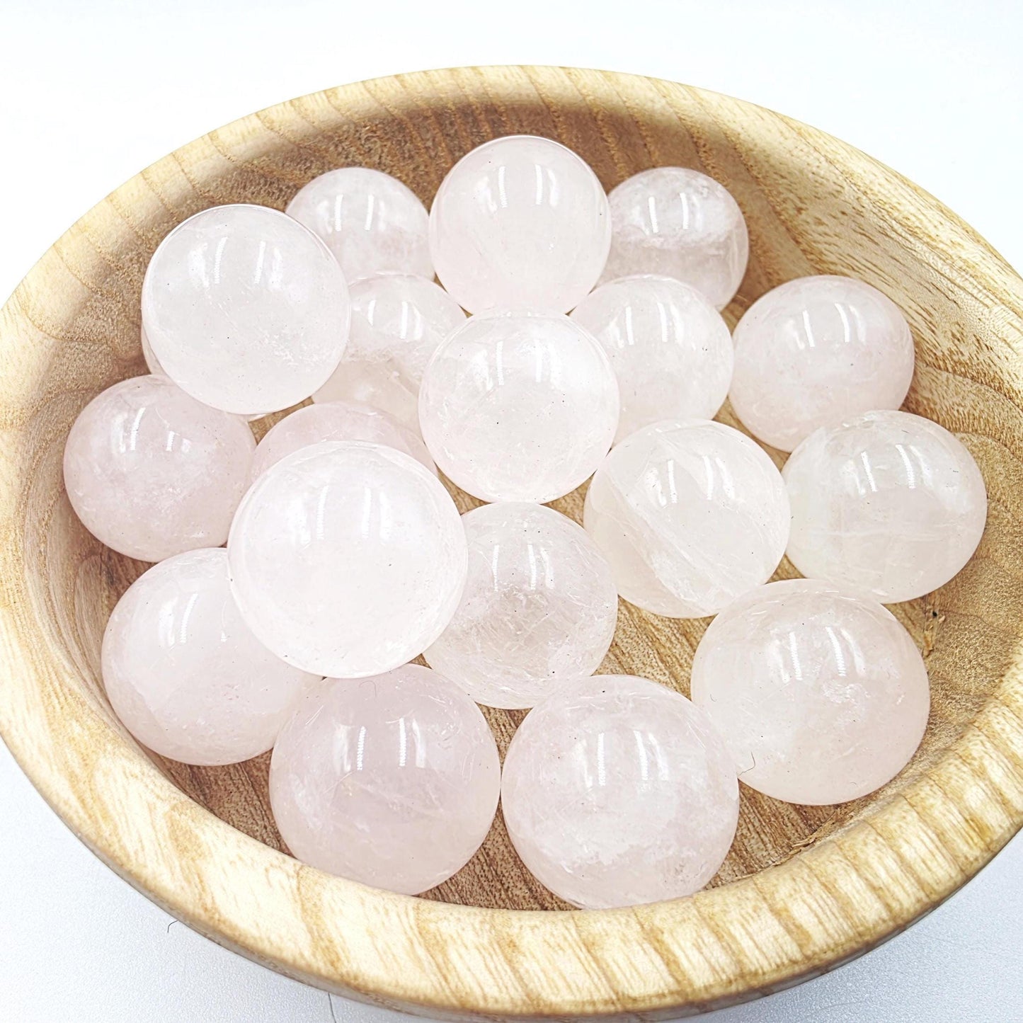 Rose Quartz Mini Crystal Sphere – Love, Calm & Emotional Healing Gemstone, 20mm
