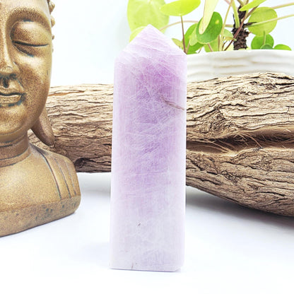 Kunzite Crystal Tower - Heart Chakra & Emotional Healing Crystal - 170g