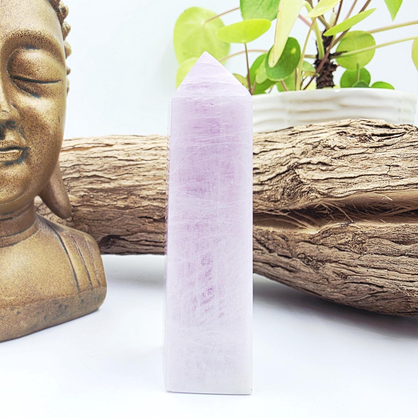 Kunzite Crystal Tower - Heart Chakra & Emotional Healing Crystal - 170g