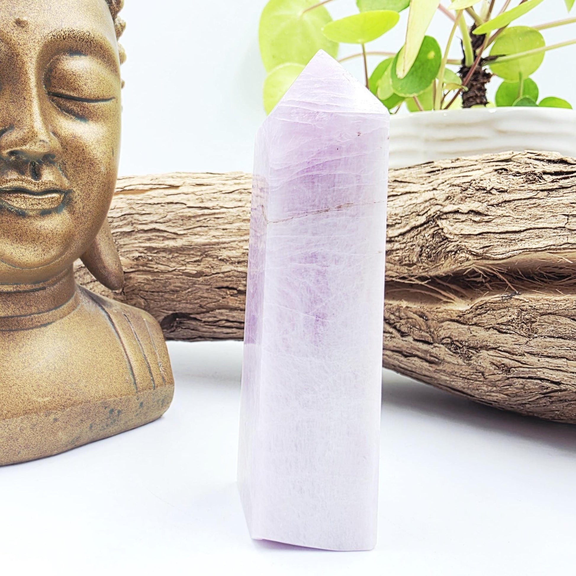 Kunzite Crystal Tower - Heart Chakra & Emotional Healing Crystal - 170g