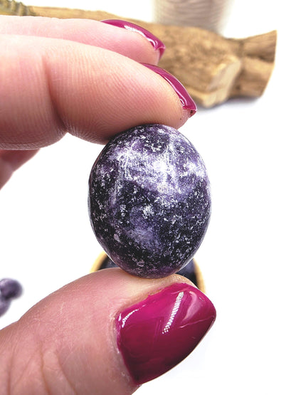 Lepidolite Tumble Stone – Calm, Stress Relief & Emotional Balance Healing Crystal