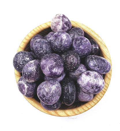 Lepidolite Tumble Stone – Calm, Stress Relief & Emotional Balance Healing Crystal