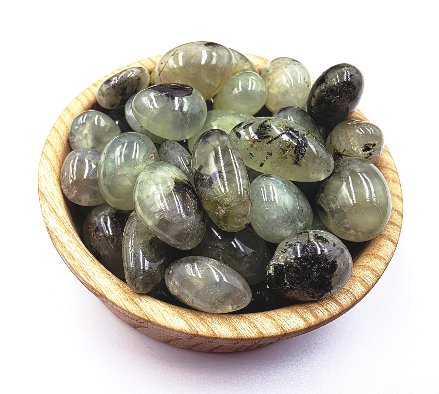 Little Prehnite Tumble Stone – Peace, Intuition & Emotional Healing Crystal