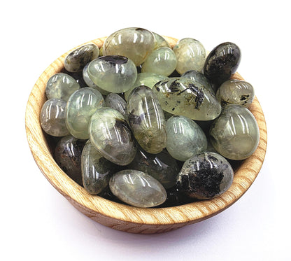 Little Prehnite Tumble Stone – Peace, Intuition & Emotional Healing Crystal