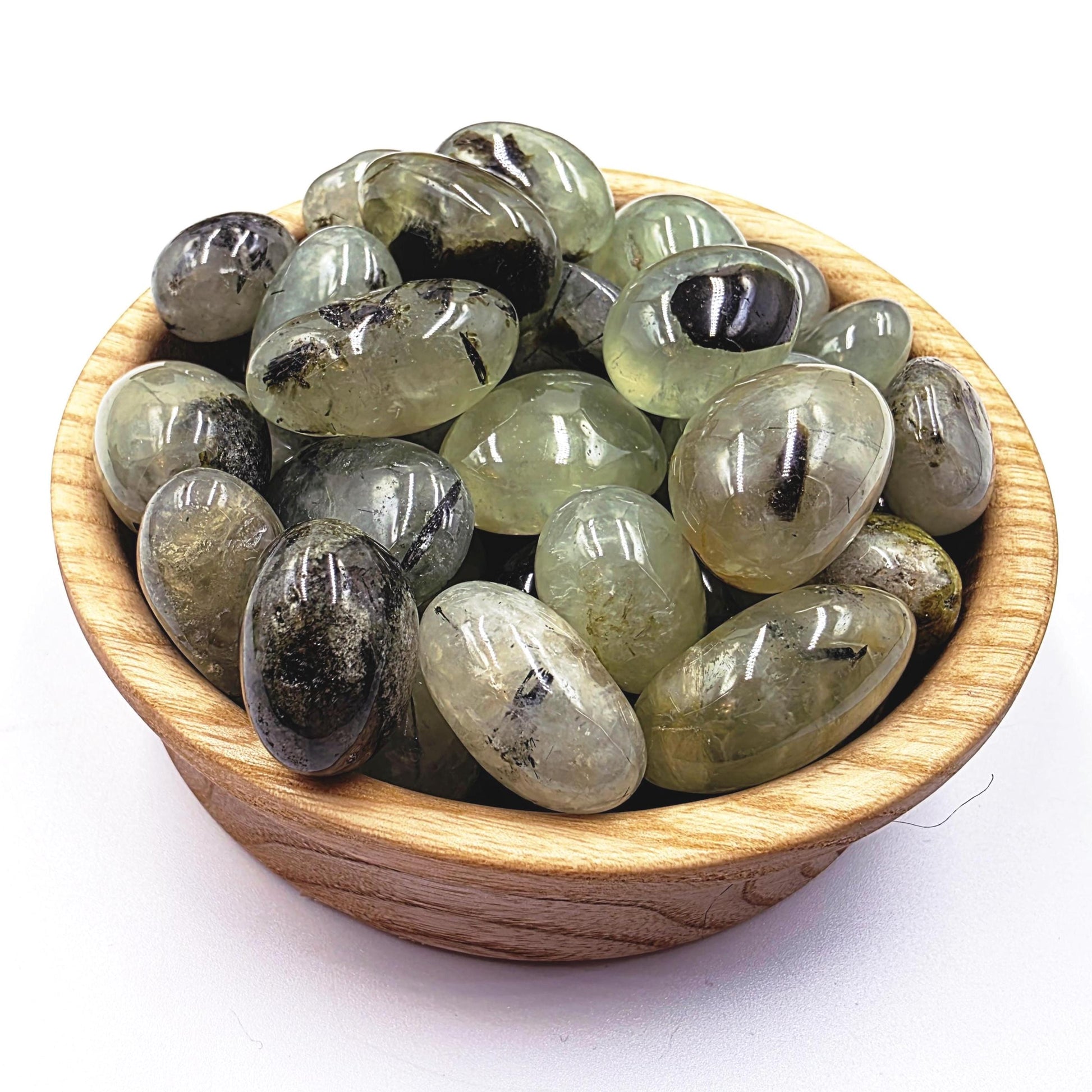 Little Prehnite Tumble Stone – Peace, Intuition & Emotional Healing Crystal